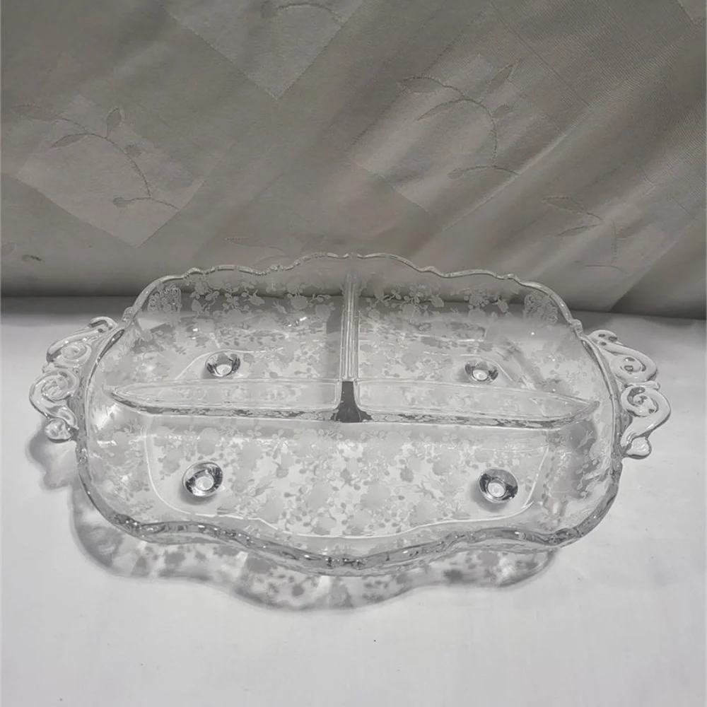 Cambridge Rose Point relish tray